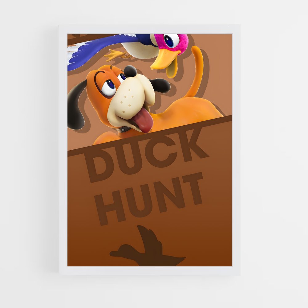Poster Canard Chasseur – affiche Super Smash Bros (vue 3)